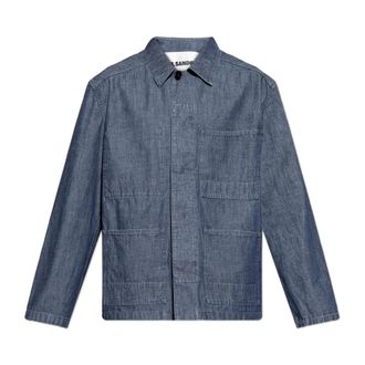 Jil Sander Denim Shirts, male, Blue, Size: M Denim Shirt