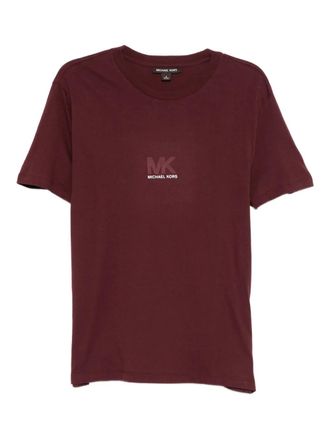 Michael Kors logo-embossed T-shirt - Red