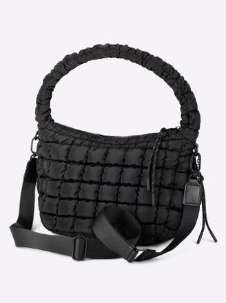 Heine Handtasche HEINE, Damen, Gr. B/H/T: 35cm x 23cm x 8cm, schwarz, Polyamid, Polyester, unifarben, Taschen Handtasche