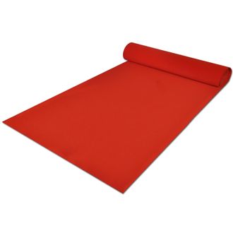vidaXL Alfombra Rojo 1 X 10 M Poli&eacute;ster Vidaxl