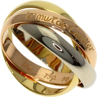 Cartier Yellow Gold (18K) Pink Gold (18K) White Gold (18K) Band Ring (Pre-Owned)