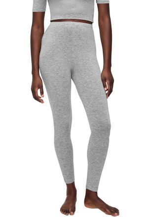 Triumph Leggings TRIUMPH Beauty Layers Leggings Wool, Damen, Gr. L, N-Gr, grau (medium grau melange), Single Jersey, Obermaterial: 100% Wolle, meliert, bequem