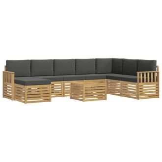 vidaXL Juegos De Sof&aacute;s Madera De Acacia S&oacute;lida Vidaxl