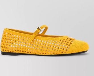 Prada crochet ballerina shoes