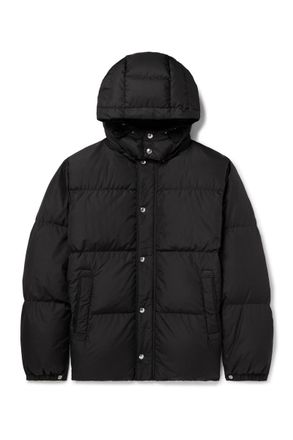 Mr P. Padded Recycled-Shell Hooded Down Jacket