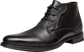 Generic Mens Classic Retro Chukka Boots Genuine Leather Slip On Ankle Dress Oxford Boots for Men (Black,7.5)