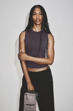 H&M Slim-fit Sports Tank Top With Drymove in Dark Heather at Nordstrom, Size X-Small