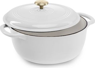 Best Choice Products 6 Quart Enamel Cast-Iron Dutch Oven, Heavy-Duty Cookware w/ Dual Handles, Lid