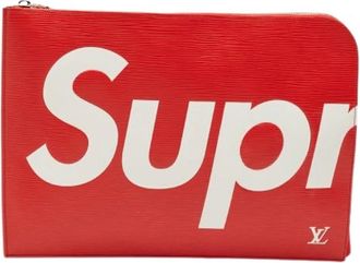 Louis Vuitton Pre-owned Pochette Jour GM - Heren - Vintage Clutch - Rood - ONE Size - Leer - Vintage