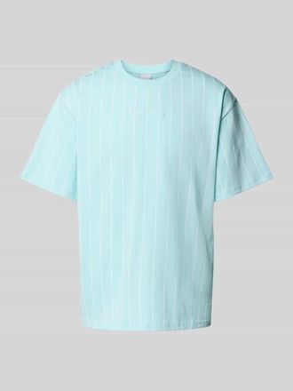 Karl Kani T-Shirt mit Label-Stitching in Ocean, Gr&ouml;&szlig;e XS