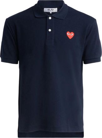 Comme Des Gar&ccedil;ons Polo Piqu&eacute; - Heren - Polos - Blauw - S - Katoen - Tops