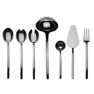 Mepra Due Serving Set - 7 Pieces in Black Gold at Nordstrom