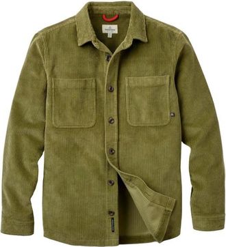 Passenger Backcountry Heavyweight Cord Overshirt Hemd f&uuml;r Herren | oliv