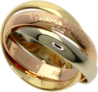 Cartier Yellow Gold (18K) White Gold (18K) Band Ring (Pre-Owned)