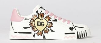 Dolce & Gabbana Sneakers Portofino Light Strobel Dolce & Gabbana in pelle dipinta a mano