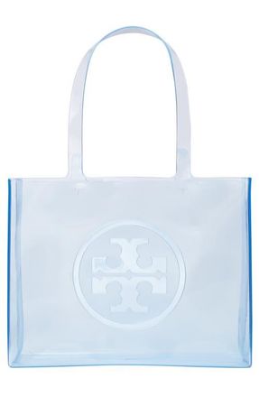 Tory Burch Small Ella Clear Tote in Pool Blue at Nordstrom