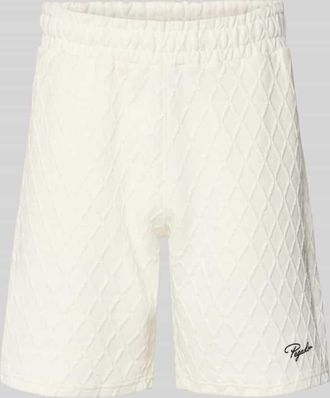 Pegador Shorts mit Logo-Stitching Modell Jovren in Offwhite, Gr&ouml;&szlig;e XXL