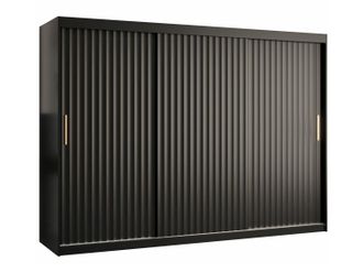 Mirjan24 Mobilier1 - Armario Hartford 336, Negro, 200x250x62cm, Puertas De Armario: Correderas, N&uacute;mero De Estantes: 0