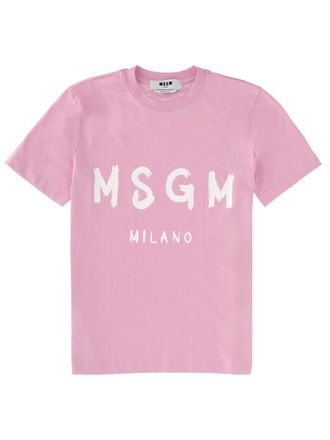 Msgm T Shirt With Logo