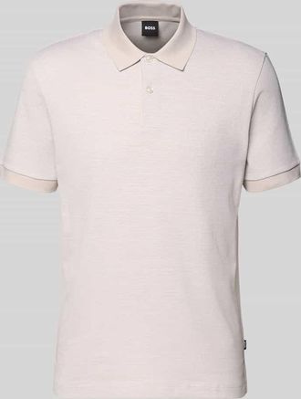 HUGO BOSS Regular Fit Poloshirt aus reiner Baumwolle Modell H-PARLAY 102 in Beige, Gr&ouml;&szlig;e XXXL