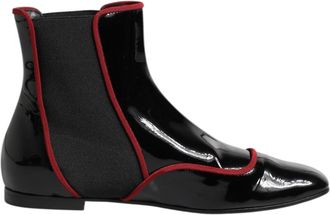 Dolce & Gabbana Zwarte Jackie Geknoopte Chelsea Boots Schoenen