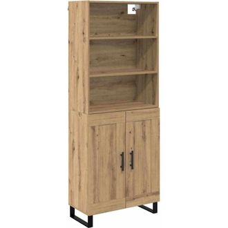 vidaXL Highboard Artisan Oak 69.5 x 34 x 180 cm Engineered Wood vidaXL