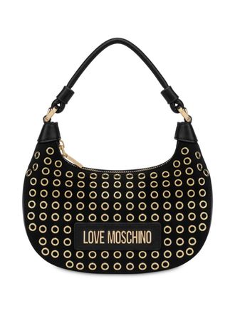 Love Moschino Borsa mini con occhielli - Nero