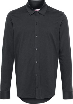 Orlebar Brown Giles cotton silk shirt - men - Silk/Cotton - L - Grey