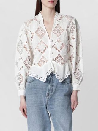 Isabel Marant jacket geometric pattern lace long sleeves