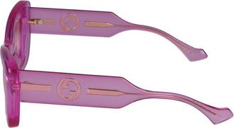 Gucci Womens Gg1552s Injected Acetate Sunglasses Pink