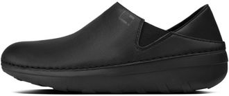 FitFlop Womens Superloafer Leather Loafer In All Black