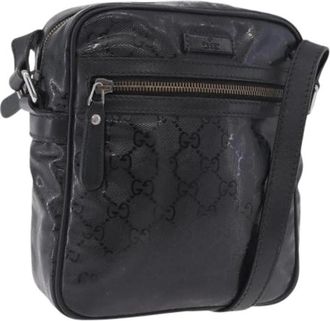 Gucci Pre-owned Vintage Schoudertas - Dames - Vintage Schoudertas - Zwart - ONE Size - Leer - Vintage