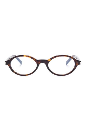 Saint Laurent Eyewear SL 751 Jeanne glasses - women - Acetate - 50 - Brown