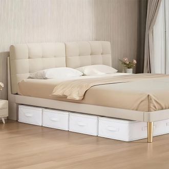 OEM Mueble Base De Cama Blanco De 3 Piezas Con Espacio De Almacenamiento Y Caja De Almacenamiento Para Camas Plegables Con Excelentes Caracter&iacute;sticas