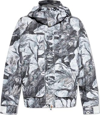 A Bathing Ape Jacket met Afneembare Capuchon - Heren - Regenjassen - Wit - M - Jassen