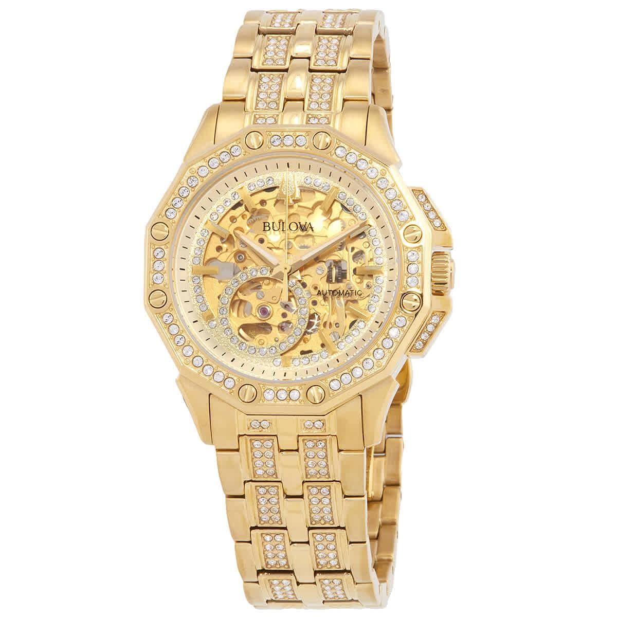 NWT Bulova Sutton Automatic Floral Open Heart Dial Ladies Watch Bulova 97L172 - Classic Sutton Ladies Open Heart Automatic  main image 4