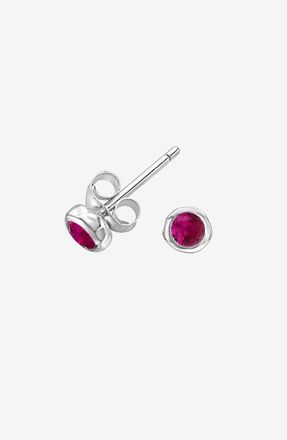 Dower & Hall 3mm Ruby Dewdrop Studs in Sterling Silver at Nordstrom