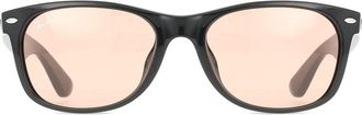Ray-Ban RB2132F New Wayfarer Asian Fit 601/4B Mens Sunglasses Black Size 55