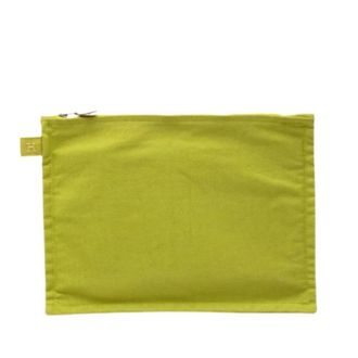 Herm&egrave;s Pre-owned Canvas Pouch - Dames - Vintage Clutch - Groen - ONE Size - Vintage