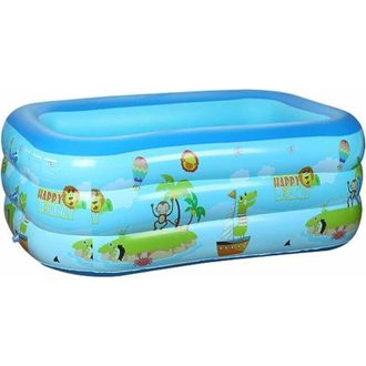 OEM Piscina Inflable Rectangular Para Ni&ntilde;os, Adultos Y Familias. Fondo Blando Para Jard&iacute;n, Patio Y Exterior. 120 X 90 X 45 Cm