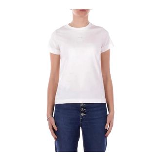 Pinko T-Shirts, female, White, Size: XS Bussolotto T-Shirt