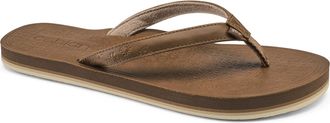 Cobian Womens Kona Synthetic Leather Strap Flip-Flop Sandals, Tan, 4 UK