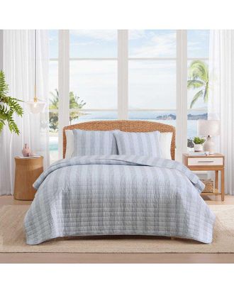 Tommy Bahama Bahama Weekend Stripe Cotton Quilt Set