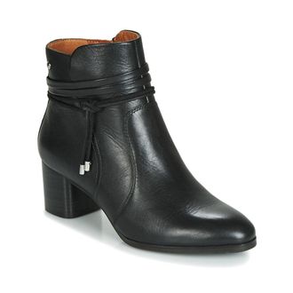 Pikolinos Calafat Leather Womens Zip Up Boots - Black - Size:UK 4-4.5