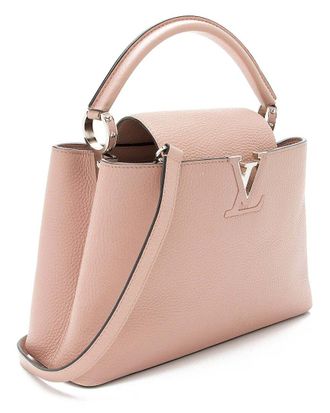 Louis Vuitton Pink Taurillon Capucines Pm Bag (Authentic Pre-Loved)