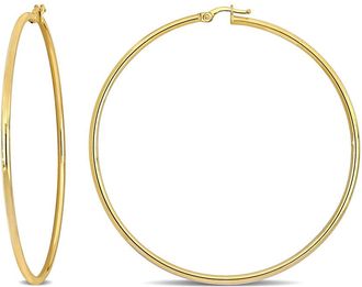 Amour 64.5mm Hoop Earrings in 10k Yellow Gold