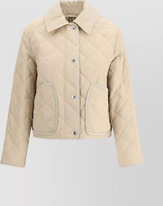 Burberry corduroy collar cotton jacket