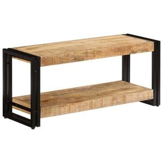 Berkfield Home TV Cabinet 90x30x40 cm Solid Mango Wood in Brown | Size: 90 x 30 x 40 cm