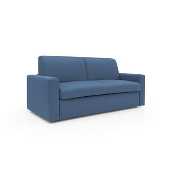 Divani.Store Kansas Sof&aacute; Cama Convertible H20 Cm En Tela Impermeable 192 Cm (mat. 140x197) Azul