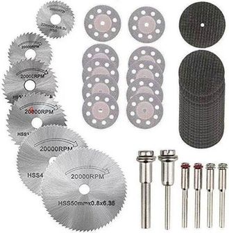 OEM Mini Disco De Corte De Diamante, Mini Hoja De Sierra Circular Hss Y Mini Disco De Corte De Resina (mandriles De 3 Mm) Para Madera, Piedra Y Metal - Pa